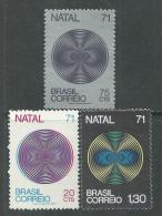 Brésil  N° 974 / 76   XX  Noël Les 3 Valeurs  Sans Charnière, TB - Unused Stamps