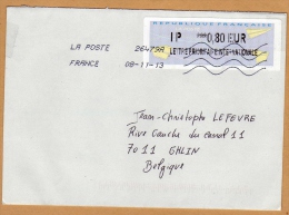 Enveloppe Cover Brief  à Ghlin Belgium - 2010-... Viñetas De Franqueo Illustradas