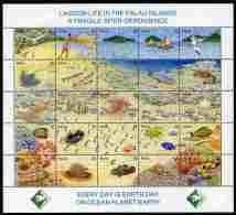 (010 T) Palau  Lagoon Life Sheetlet / Feuillet Animals / Animaux / Bogen Tiere / Dieren  ** / Mnh  Michel 370-94 Bogen - Palau