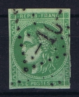 France: Yvert Nr 42,  Obl. GC 10 Acy-en-Multien - 1870 Ausgabe Bordeaux