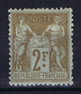 France: Yvert Nr 105 ,  MH/* - 1876-1898 Sage (Tipo II)