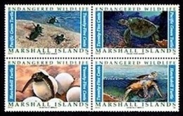 (21) Marshall Isl.  Marine Life / Tortoises / Tortues / Schildkröten / Schildpadden  ** / Mnh  Michel 298-301 - Marshall