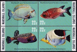 (26) Marshall Isl.  Fish / Poissons / Fische / Vissen  ** / Mnh  Michel 50-53 - Islas Marshall