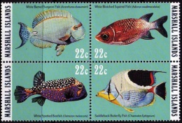 (26) Marshall Isl.  Fish / Poissons / Fische / Vissen  ** / Mnh  Michel 50-53 - Marshall