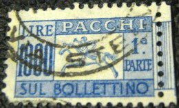 Italy 1954 Parcel Post 1000L - Used - Pacchi Postali
