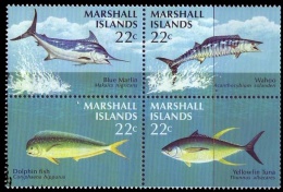 (24) Marshall Isl.  Fishing / Fish / Poissons / Fische / Vissen  ** / Mnh  Michel 92-95 - Marshall
