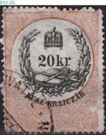 HUNGARY, 1880, Revenue Stamp, CPRSH. 191 - Fiscaux