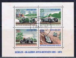 D Berlin 1971 Mi Bl. 3 397-400 Avus - Blocks & Sheetlets