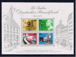 D Berlin 1973 Mi Bl. 4 455-58 Mnh Rundfunk - Blocchi