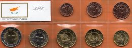 EURO-set Cyprus 2010 Stg. 24€ Stempelglanz Der Staatlichen Münze Zypern New Set 1C.-2€ Coins Of Republik Of South-Kibris - Chipre