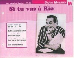 Les Années Rock Et Yé-Yé DARIO MORENO "Si Tu Vas à Rio "  Ed. Atlas TBE - Sonstige & Ohne Zuordnung