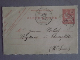 Carte Entier Postal Type Mouchon - Kaartbrieven