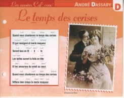 Les Années Caf´conc´  ANDRE DASSARY  " Le Temps Des Cerises " Ed. Atlas TBE - Andere & Zonder Classificatie