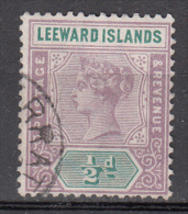 Leeward Islands   Scott No 1  Used   Year  1890 - Leeward  Islands