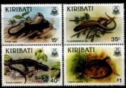 (010) Kiribati  Animals / Fauna / Tiere / Dieren / Reptiles / Lizards / Geckos  ** / Mnh  Michel 493-96 - Kiribati (1979-...)