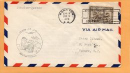 Moncton To Quebec 1929 Canada Air Mail Cover - Primeros Vuelos