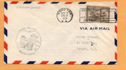 Moncton To Quebec 1929 Canada Air Mail Cover - First Flight Covers