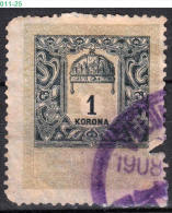 HUNGARY, 1903, Revenue Stamp, CPRSH. 402 - Steuermarken