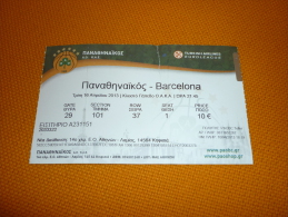 Panathinaikos-Barcelona Spain Euroleague Basketball Ticket 16/4/2013 - Tickets D'entrée