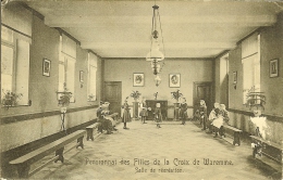CP De WAREMME " Pensionnat Des Filles De La Croix De Waremme , Salle De Récréation " . - Borgworm