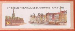 VIGNETTE LISA 1 - SALON PHILATELIQUE D´AUTOMNE - PARIS 2013  - MENTION 0,58 EUR - NEUF - 2010-... Abgebildete Automatenmarke