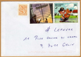 Enveloppe Cover Brief Liège à Ghlin - Storia Postale