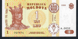 MOLDOVA  P8d   1  LEU    1998    UNC. - Moldavië