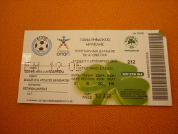 Panathinaikos-Iraklis Greek Superleague Football Ticket  Stub 11/12/2005 - Tickets D'entrée