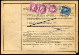 FRANCE - CERES 1938 - N° 376(3) + 414A, SUR BULLETIN COLIS POSTAL, DE STRASBOURG LE 8/8/1939, POUR LYON - TB - Briefe U. Dokumente