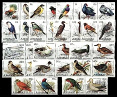 (001 T) Aitutaki  Animals / Birds / Oiseaux / Vögel / Vogels  ** / Mnh  Michel 370-401 - Aitutaki