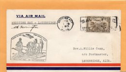 Mdeicine Hat To Lethbridge 1931 Canada Air Mail Cover - Primi Voli