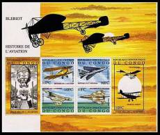 CONGO Aviation, Histoire De L'aviation, Avions, Aviateurs.. (Yvert BF 1522) **. Mnh - Flugzeuge