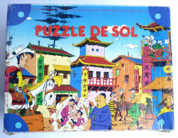 RARE Puzzle De Sol FALCON 24 Pièces 1985 - LUKY LUKE -  COMPLET - Puzzels