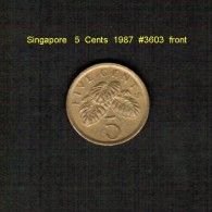 SINGAPORE    5  CENTS  1987  (KM # 99) - Singapur