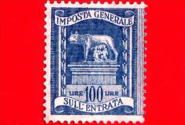 ITALIA - USATO - Fiscale - MARCHE DA BOLLO - IMPOSTA GENERALE ENTRATA - 100 Lire - Revenue Stamps