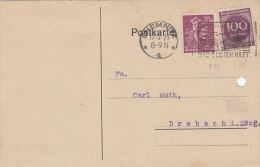 INFLA: DR 241, 268 B MiF, Postkarte Mit Gelegenheits-Stempel (Filbrandt 67): Chemnitz -/*4* Bad Elster Hilft 17.7.1923 - Other & Unclassified