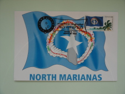 CARTE MAXIMUM MAXIMUM CARD DRAPEAU FLAGS NORTHERN MARIANAS USA - Autres & Non Classés