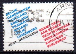 NETHERLANDS 1979 First Direct Elections To European Assembly - 45c Names Of European Community Members   FU - Oblitérés