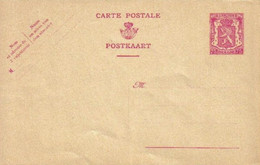 Carte Postale / Postkaart / Postkarte / Post Card 128FN - 75c Lilas-rose - NEUF / NIEUW / NEU - Briefkaarten 1934-1951