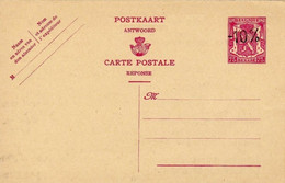 Carte Postale / Postkaart / Postkarte / Post Card - 128FN - 75c Lilas-rose -10% - NEUF / NIEUW / NEU - Briefkaarten 1934-1951