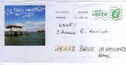 Entier Postal PAP Local Personnalisé Gironde La Teste De Buch Ile Aux Oiseaux - PAP: Ristampa/Lamouche