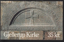 1990. Gjellerup Church. Special Booklet With 10 X 3,50 Kr. HS 55 (Mi. 986) - Markenheftchen