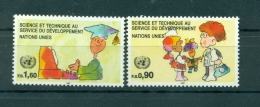 Nations Unies Géneve 1992 - Michel N.221/22 - "Science Et Technique Au Service Du Développement" - Ongebruikt