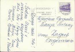 Univerzijada '87, Zagreb, 8-19.7.1987., Zagreb, 1987., Yugoslavia, Postcard - Lettres & Documents