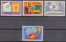 Switzerland   Scott No.  687-90     Mnh    Year  1980 - Unused Stamps