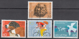 Switzerland   Scott No.  740-43    Mnh    Year  1983 - Unused Stamps