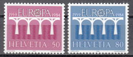 Switzerland   Scott No.  747-48     Mnh    Year  1984 - Unused Stamps