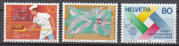 Switzerland   Scott No.  757-59     Mnh    Year  1985 - Ungebraucht