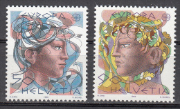Switzerland   Scott No.  777-78     Mnh    Year  1986 - Unused Stamps