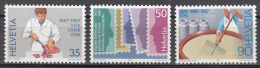 Switzerland   Scott No.  810-12   Mnh    Year  1987 - Unused Stamps
